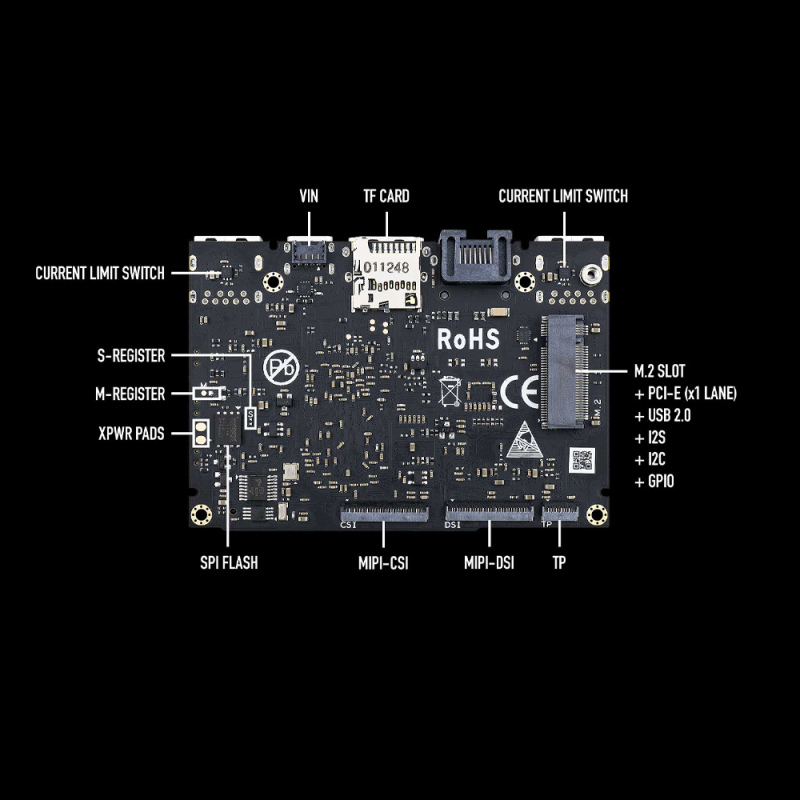 Khadas VIM3 single board computer Amlogic A311D With 5.0 TOPS NPU AI tensorflow x4 Cortex-A73 x2 A53 Cores SBC android linux