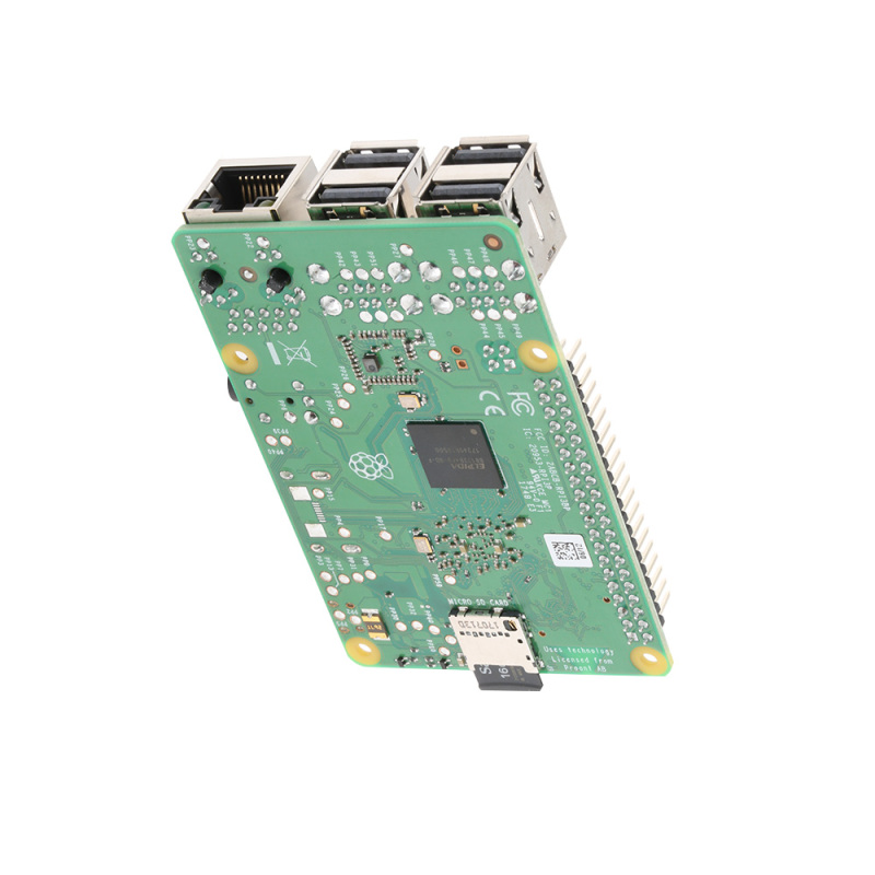 Raspberry Pi 3 Model B+ (plug) Built-in Broadcom 1.4GHz quad-core 64 bit processor Wifi Bluetooth and Gigabit Ethernet via USB