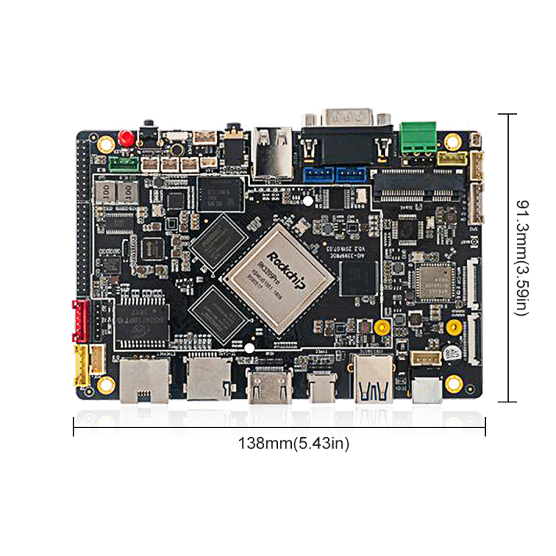 AIO-3399ProC Single Board Computer -  RK3399Pro Support Linux+QT/Android/Ubuntu