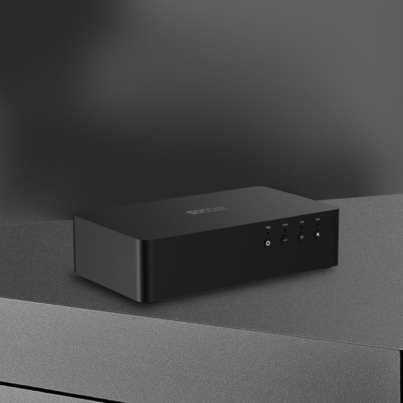 SONCOZ LA-QXD1(Black) Digital HiFi Audio Converters (DAC) with XLR Fully Balanced
