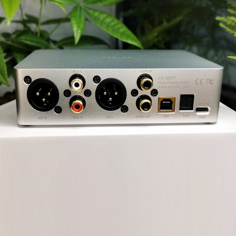 SONCOZ LA-QXD1(Black) Digital HiFi Audio Converters (DAC) with XLR Fully Balanced