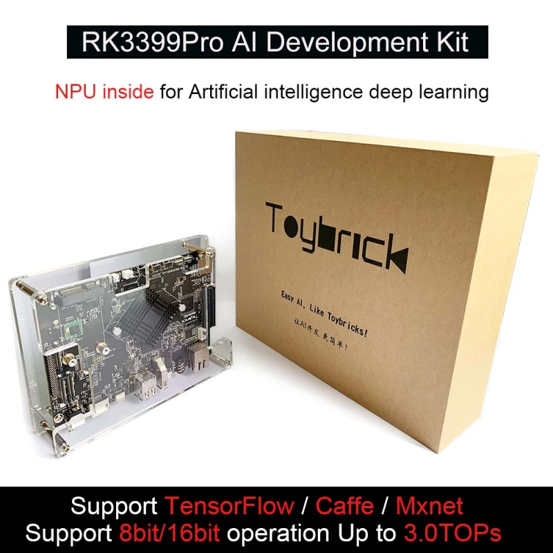 TB-RK3399Pro AI Development Kit Single Board Computer for AI Deep Learning Accelerate TensorFlow Android/linux