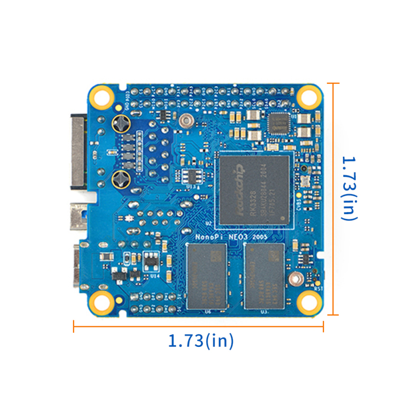 NanoPi NEO3 Rockchip RK3288 Tiny ARM Single Board Computer with USB3.0 ,Gbps Ethernet and Unique MAC Address