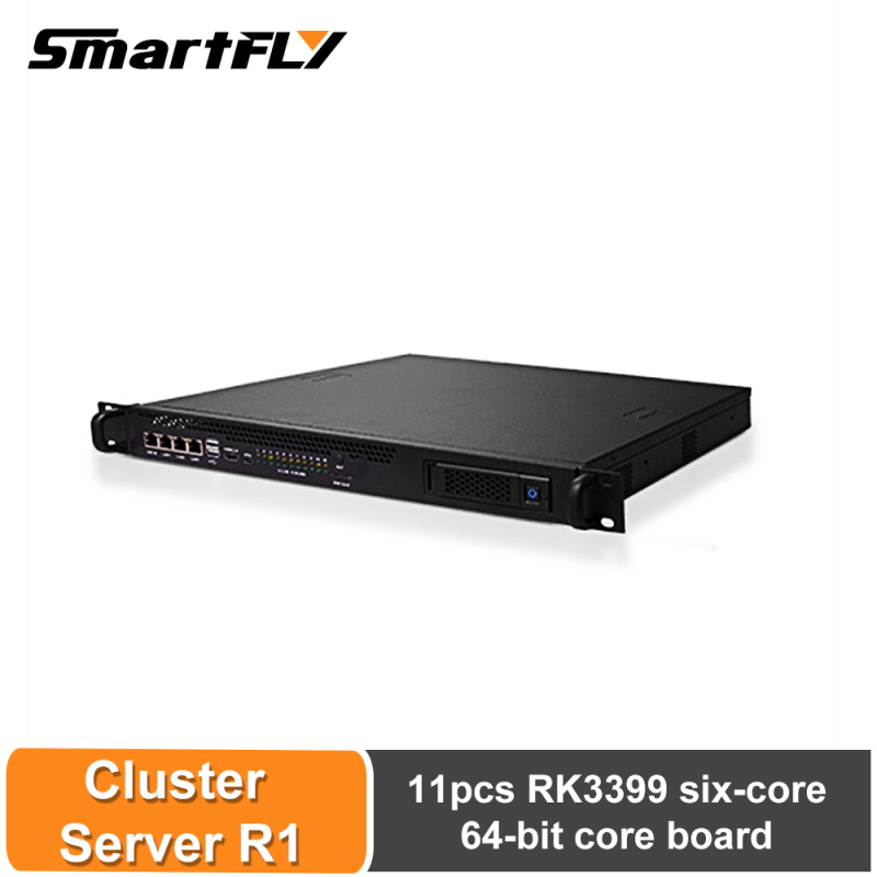 Cluster Server R1 1U rack server ARM architecture, high computing power, supports Docker, suitable for edge computing