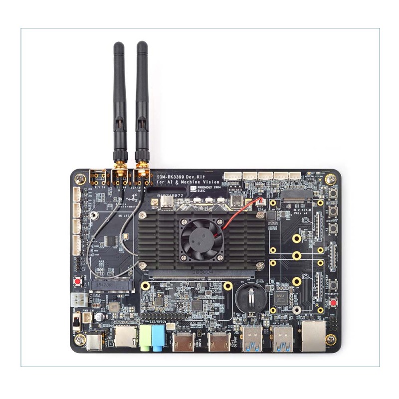 SOM-RK3399 AI Developer kit WiFi BT Support Gbps Ethernet and Dual-screen display Android/Ubuntu/QT/buildroot HDMI IN/OUT