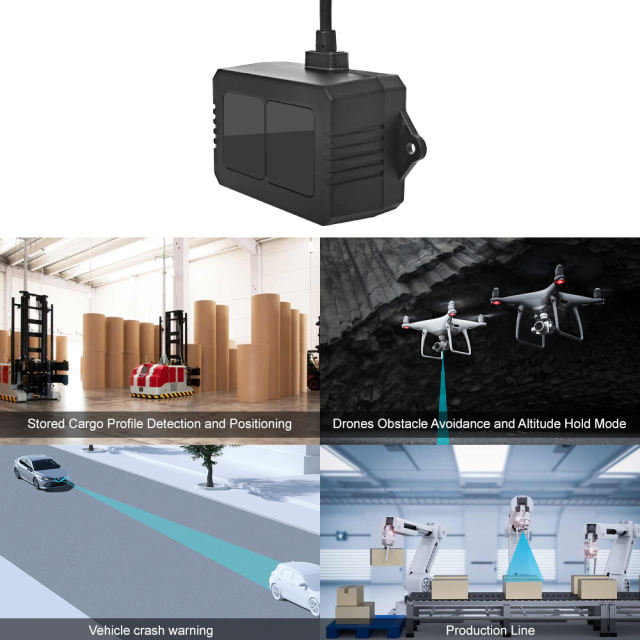 Benewake TF02 Pro mid-range distance sensor, 1000Hz Frame Rate&amp;40meters Operating Range Lidar Module for Indoor/Outdoor/Robot