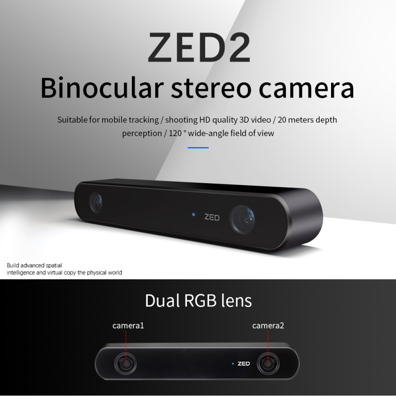 STEREO LABS ZED 2 Stereo camera 2.2K 3D mapping Maximum resolution 4416 x 1242 CM538