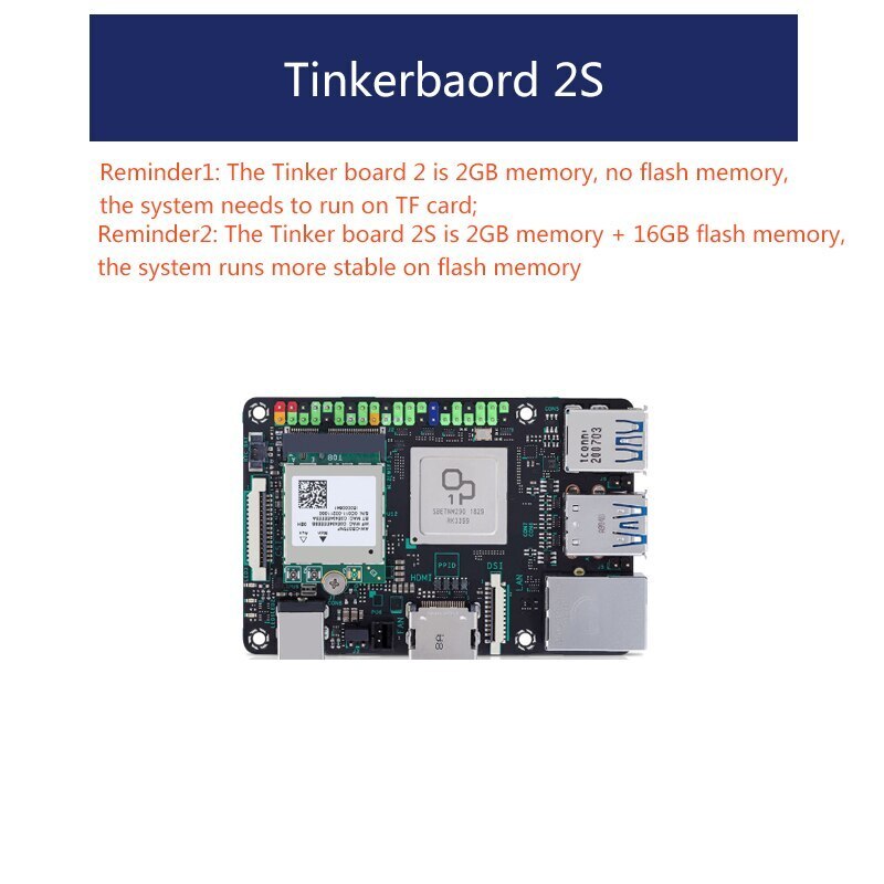 ASUS Tinker Board 2S 4GB Rockchip RK3399  Single Board Computer/SBC Support Android 10/Ubuntu Tinkerboard 2S / Tinker2S