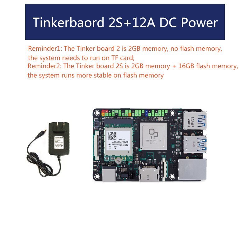 ASUS Tinker Board 2S 4GB Rockchip RK3399  Single Board Computer/SBC Support Android 10/Ubuntu Tinkerboard 2S / Tinker2S