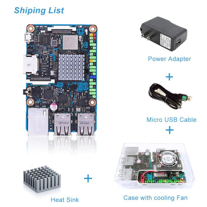 ASUS SBC Tinker board S R2.0 RK3288 SoC 1.8GHz Quad Core CPU, 600MHz Mali-T764 GPU, 2GB LPDDR3 & 16GB eMMC  TinkerboardS