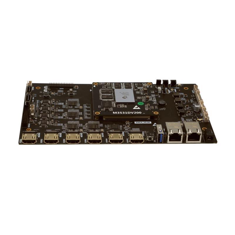 Link Pi ENC4 development board Hi3531DV200 ARM Cortex A9 Dual-core 4-way 4KHDMI two-way output h265/264 4GB DDR4 1.2Tops NPU