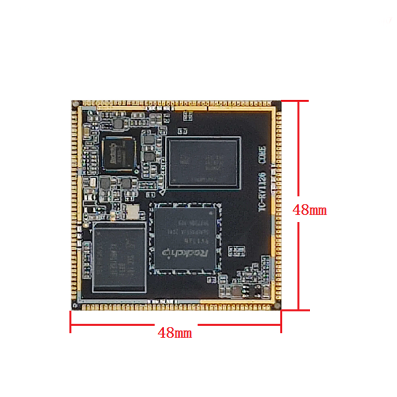 Smartfly Rockchip RV1126/ RV1109 Stamp Hole Core Board Quad-core ARM Cortex-A7 Integrates NEON&FPU 2.0Tops support INT8/INT16