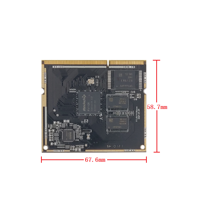 Smartfly Rockchip RV1126/ RV1109 Gold Finger Development kits Quad core ARM Cortex A7 32 bit 1GB + 8GB Supports Linux Buildroot