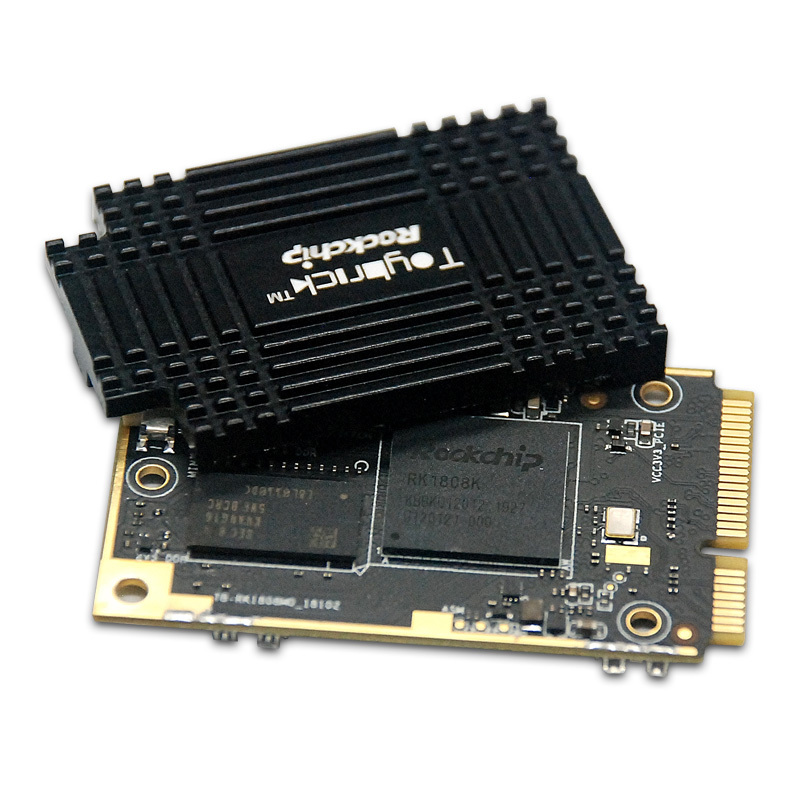 youyeetoo TB-RK1808M0 Dual Cortex-A53 Rockchip RK1808K Mini-PCIe Computing Card 3.0 TOPs for INT8/300 1GB + 8GB Support Debian10