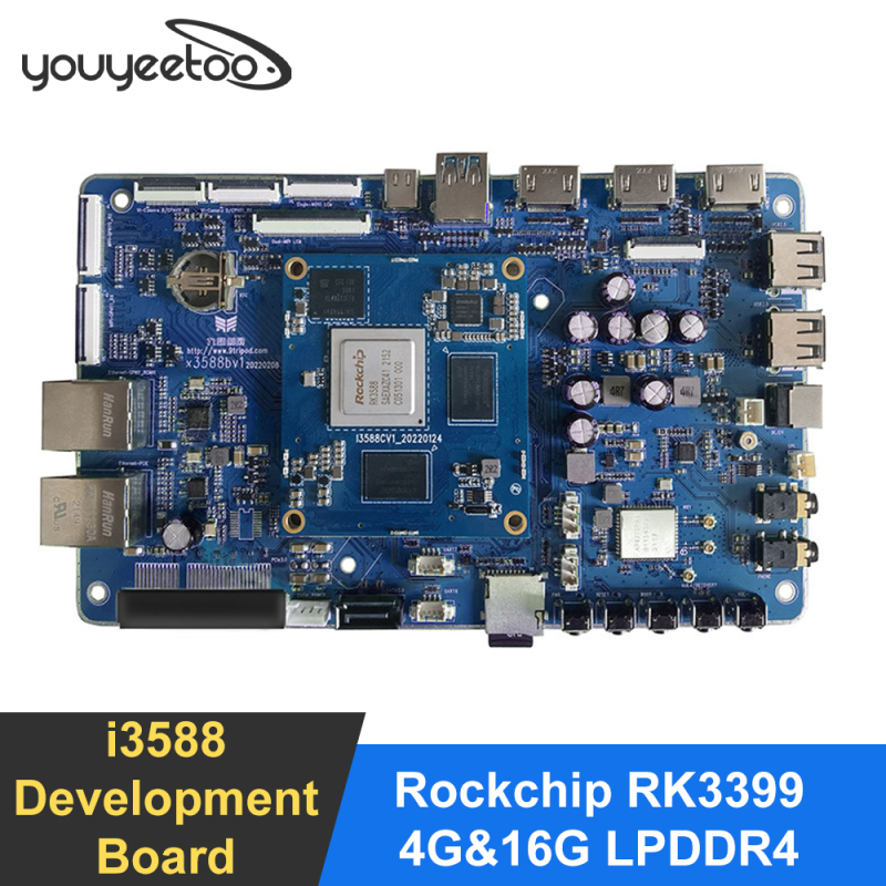 youyeetoo i3588 Rockchip RK3588 8 Core 64 bit NPU 6Tops Development Board  4G/16G LPDDR4 Supports android12.0,linux,debain,ubuntu