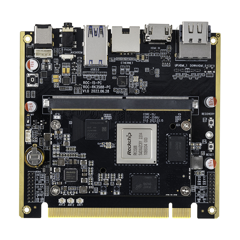 Youyeetoo ROC-RK3588-PC Rockchip RK3588 8K AI MainBoard NPU 6 Tops ARM Mali-G610 MP4 GPU Support Android Debian11 Ubuntu AIoT