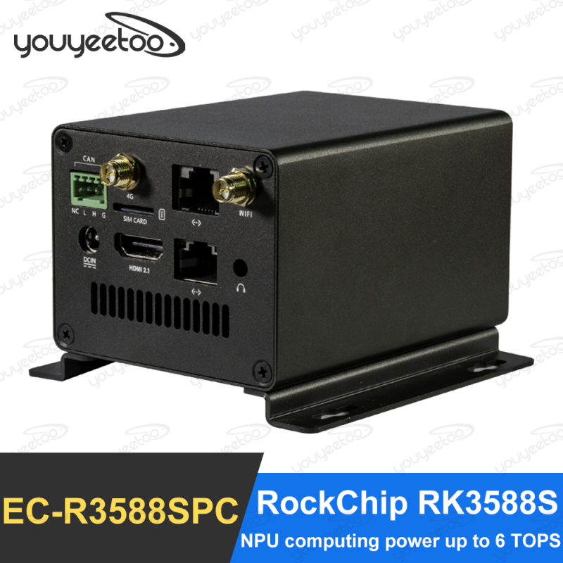 Youyeetoo EC-R3588SPC Rockchip RK3588 8K Industrial Mainframe 8nm Cortex-A76 NPU 6Tops Support Android Ubuntu desktop and Server