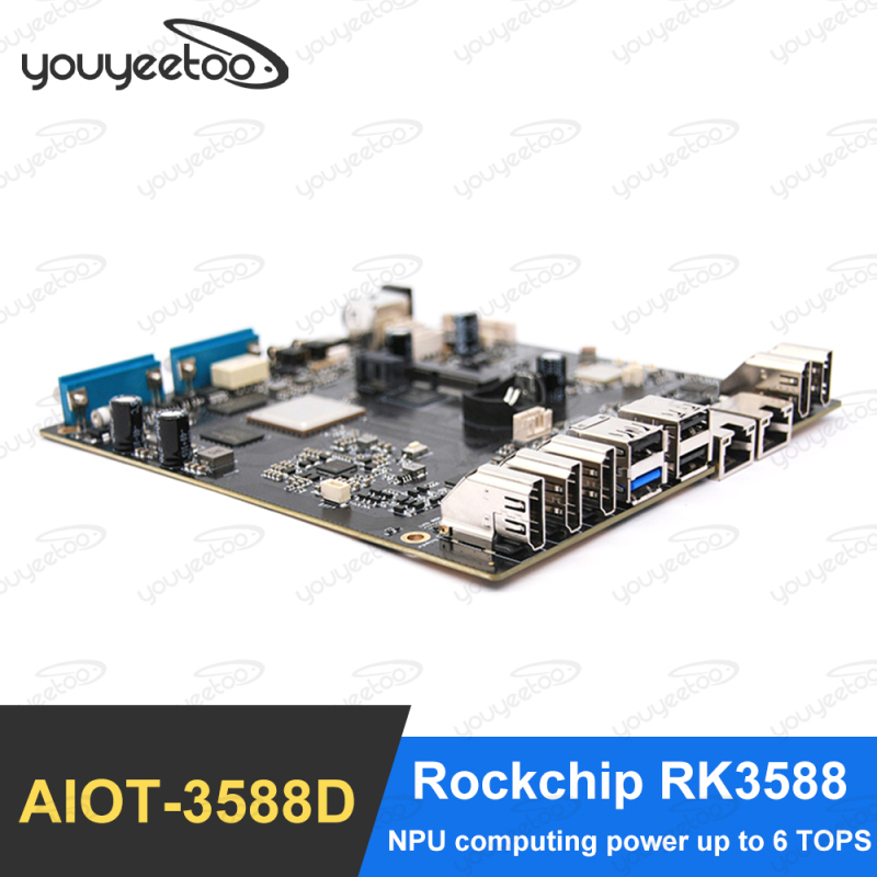 Youyeetoo AIOT-3588D Rockchip RK3588 Intelligent Self-service Terminal Industrial Control Development Board Support Android 12.0