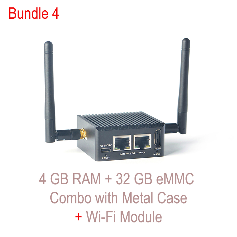 NanoPi R5C Openwrt Router - Dual 2.5G Ethernet Port, M.2 WiFi Module,  Support FriendlyWrt / Andriod ,Rockchip RK3568B2