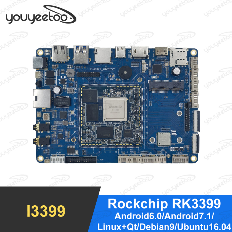 I3399 RK3399 6-Core 64-bit High-Performance Platform demo board for AR VR Android 7.0 ubuntu 16.04