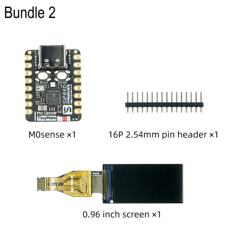 Sipeed M0sense BL702 RISC-V 144MHz AIOT development board BlueTooth 5.0/ BLE iny fingertip Route USB 2.0 FS to USB Type-C port