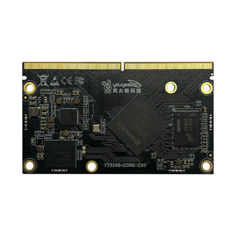 youyeetoo YY3568 RockChip RK3568 Development Board Dual Gigabit Ethernet Expandable SATA / SSD Supports Android 11 / Debian10