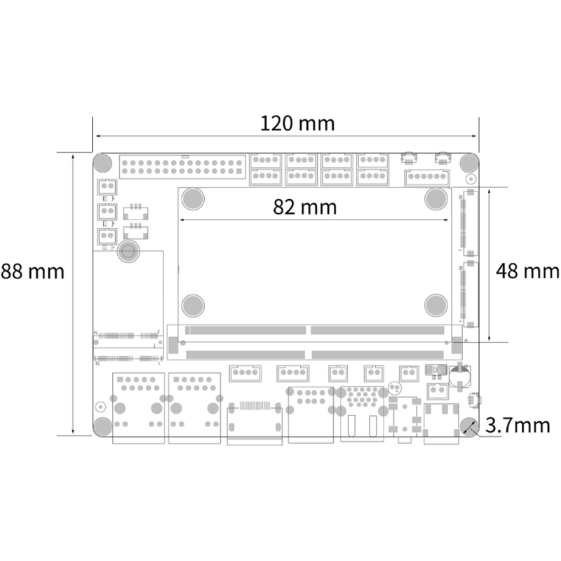 youyeetoo YY3568 RockChip RK3568 Development Board Dual Gigabit Ethernet Expandable SATA / SSD Supports Android 11 / Debian10