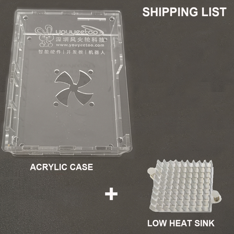 Acrylic Case for Visionfive 2, Visionfive V2 Case with heatsink/fan set