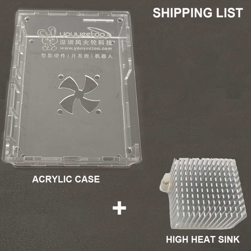 Acrylic Case for Visionfive 2, Visionfive V2 Case with heatsink/fan set