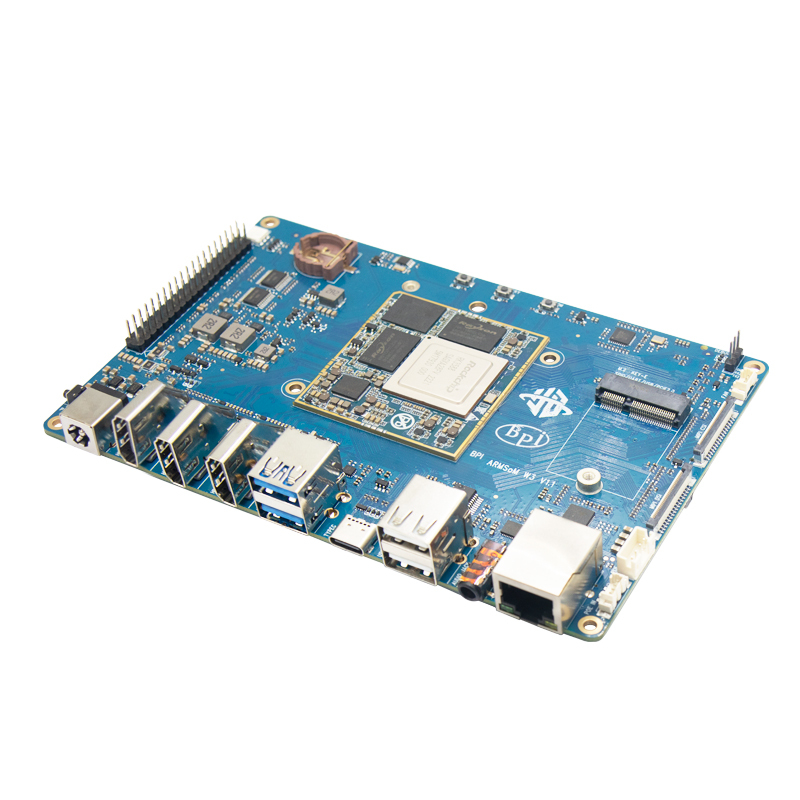 BPI-W3 SBC features Rockchip RK3588 SoM, M.2 NVMe socket, 2.5GbE, up to 8K@60 HDMI output and input