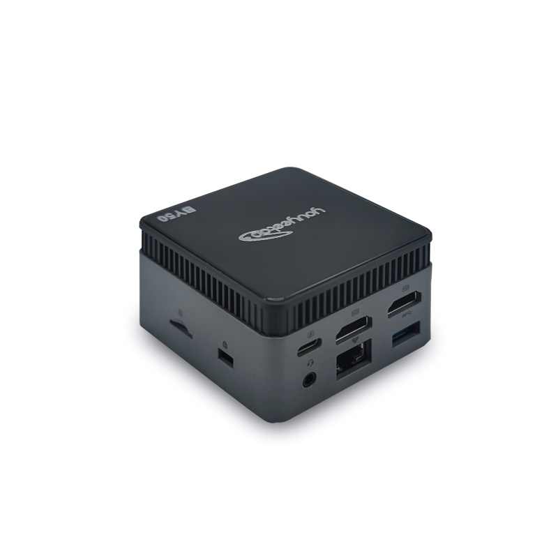 MINI PC BY-50 Intel 11th Gen N5105, 10nm 8GB RAM 128G mSATA / 256G NVME SSD Mini Desktop Computer with onboard intel ac 7265(WIFI 5 2X2AC+BT4.2),Dual HDMI 4K,Cooling Fans&power cable