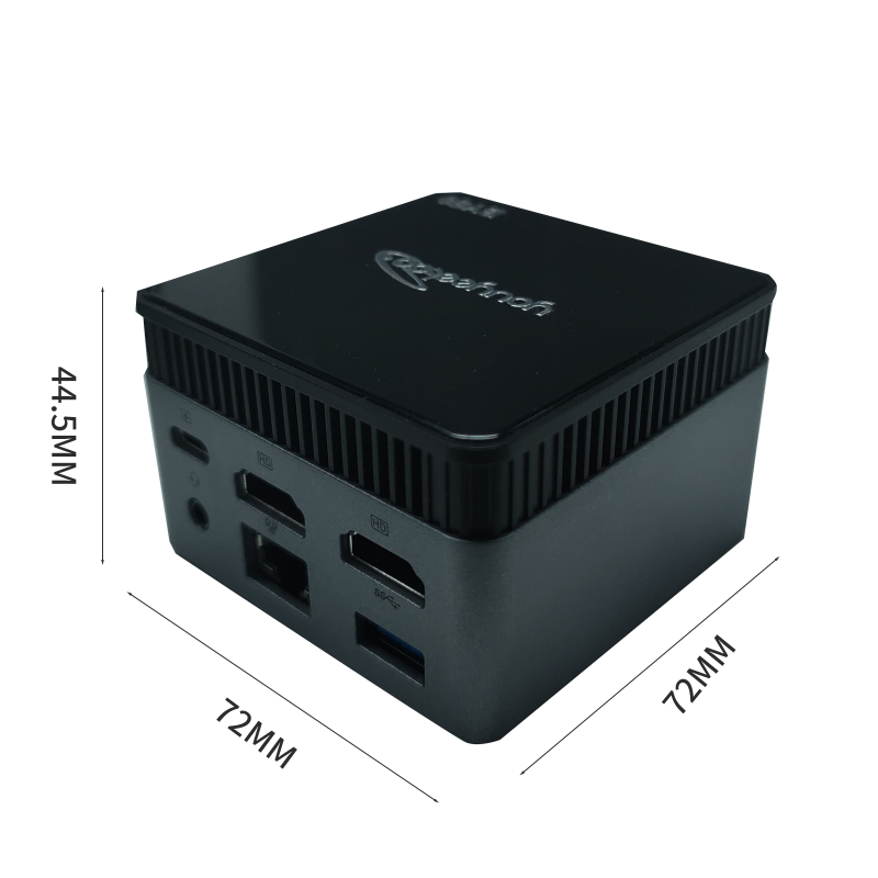 MINI PC BY-50 Intel 11th Gen N5105, 10nm 8GB RAM 128G mSATA / 256G NVME SSD Mini Desktop Computer with onboard intel ac 7265(WIFI 5 2X2AC+BT4.2),Dual HDMI 4K,Cooling Fans&power cable