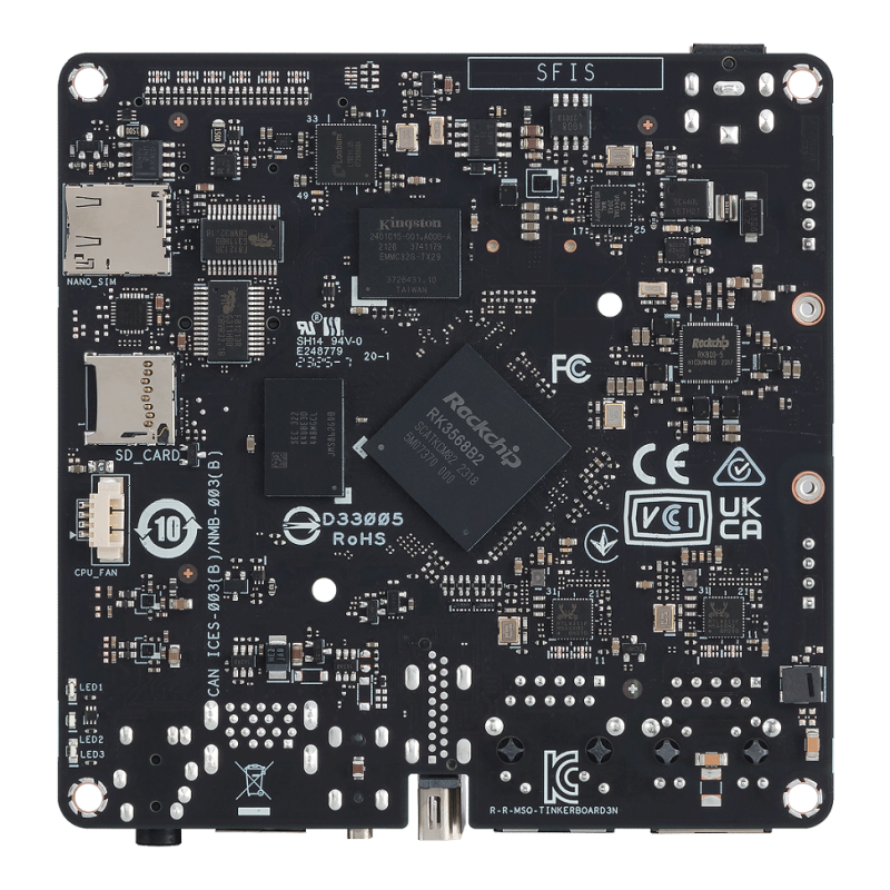 Tinker Board 3N - NUC Size Rockchip RK3568 Single board computer