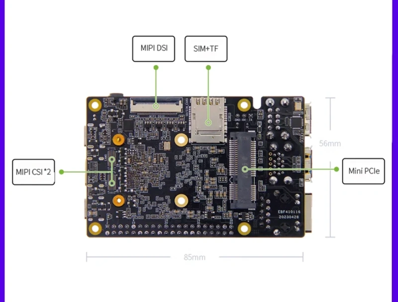 Lubancat 4 - 8K Card Computer -  Raspberry Pi Size - RK3588S