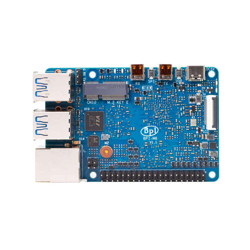 BPI-M6 SBC Single board computer with Senary(Synaptics) VS680 design ,onboard 4G LPDDR4 and 16G eMMC