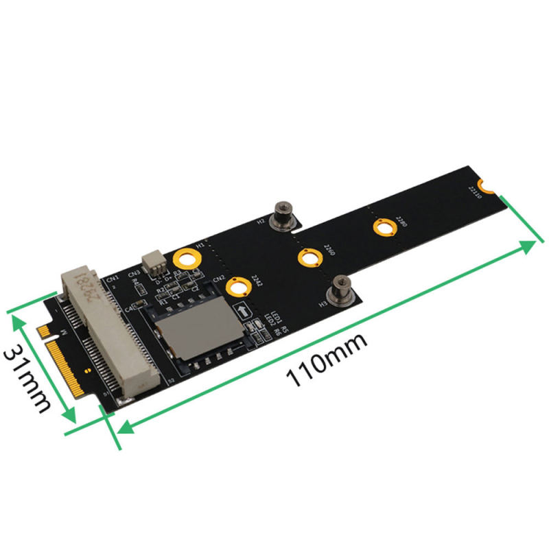M.2(NGFF) key M to MINI PCIE Adapter - 3G /4G / wifi wireless card module - Adapter