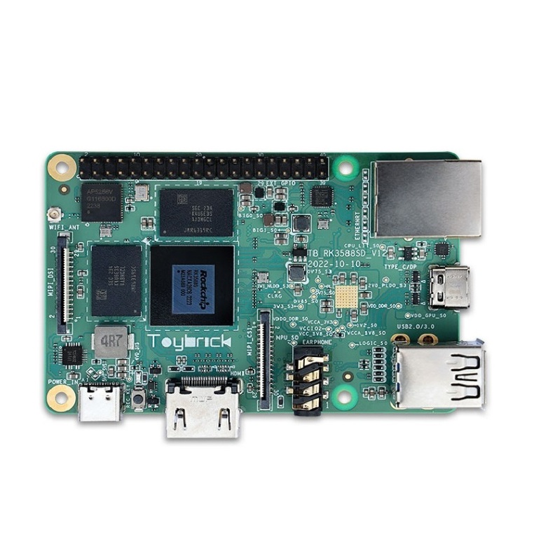 Toybrick TB-RK3588SD SBC - 8K, 6TOP, 4/8GB RAM, Size and Hole Compatibility with Raspberry Pi - Rockchip  Official RK3588 EVB Kit