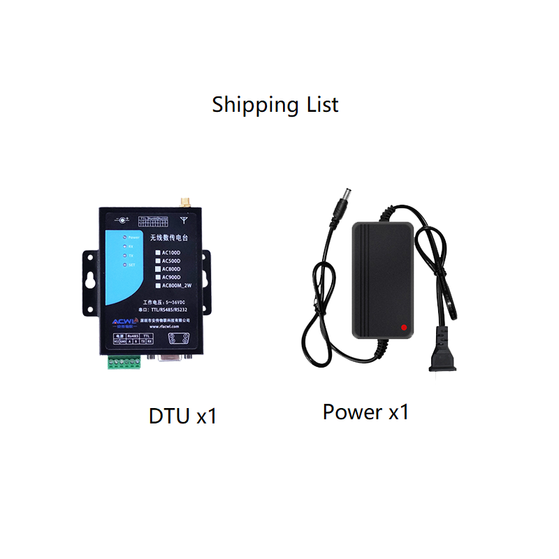 GFSK LoRa Data Transfer Unit(DTU) - 6-35V, RS232/RS485/TTL to LoRa - Rail-mount , DB9