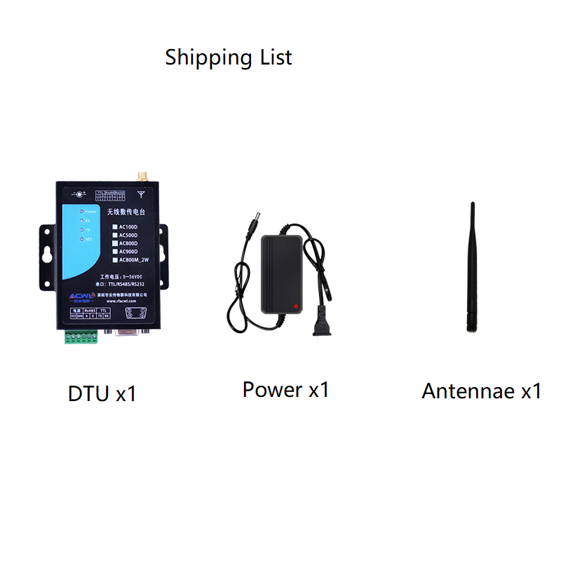 GFSK LoRa Data Transfer Unit(DTU) - 6-35V, RS232/RS485/TTL to LoRa - Rail-mount , DB9