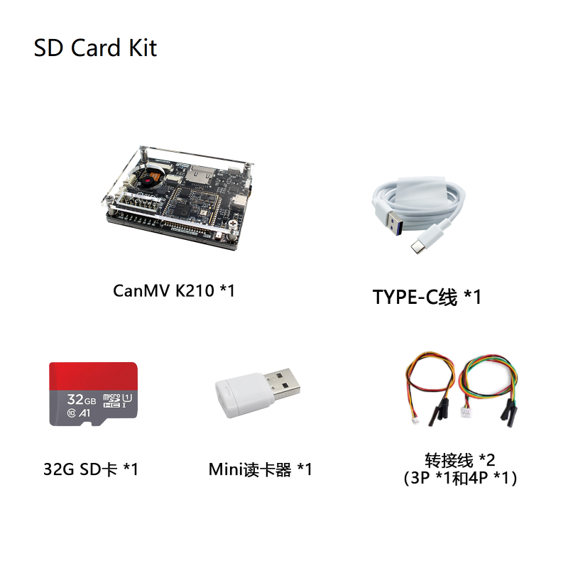 CANMV K210 - K210 RISC-V chip,Come with Camera/LCD/MIC, Rich Open Source Tuturials for Machine Vision, Audio Recognition