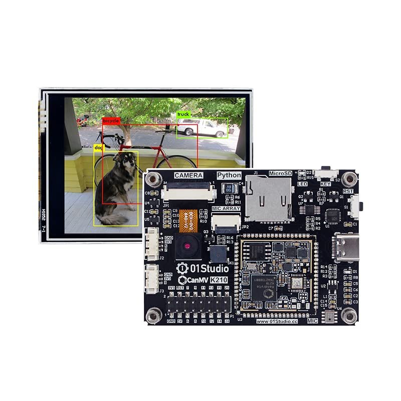 CANMV K210 - K210 RISC-V chip,Come with Camera/LCD/MIC, Rich Open Source Tuturials for Machine Vision, Audio Recognition