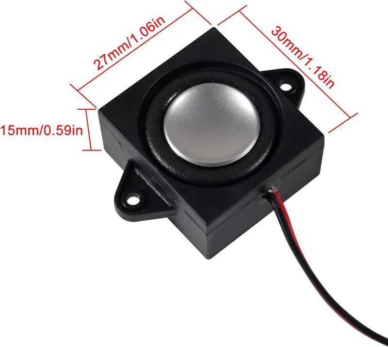 Speaker 3 Watt 8 Ohm PH2.0 Interface, Compatible with Arduino Motherboard