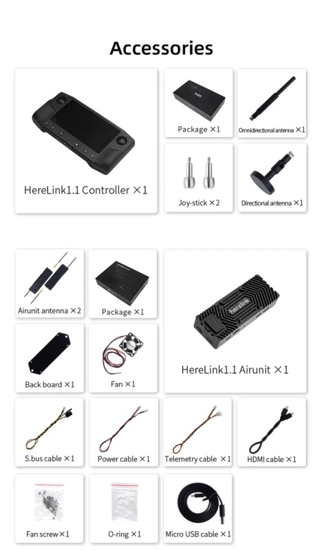 HEX Herelink - 2.4GHz Long Range HD Video Transmission System - V1.1 (HX4-06212 )