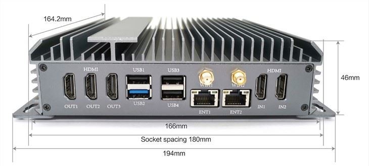 youyeetoo AIOT-3588D - RK3588 Intelligent Self-service Terminal, Industrial Control Board - Android 12.0 - AIBoX-3588D Edge Computing Box