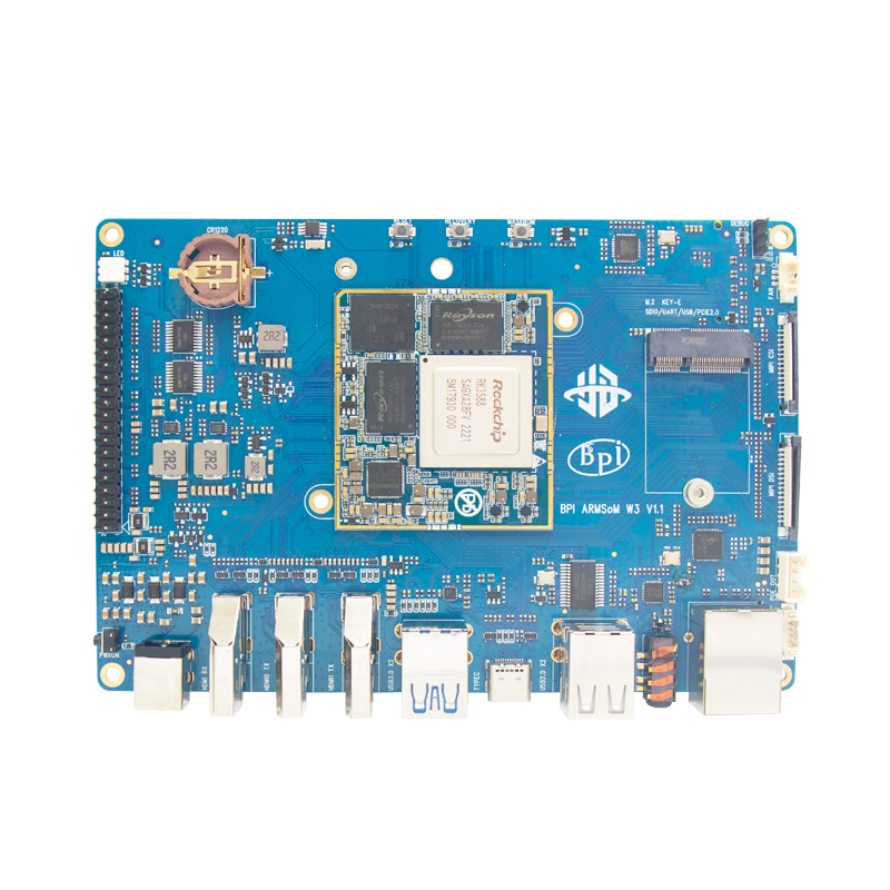 BPI-W3 SBC features Rockchip RK3588 SoM, M.2 NVMe socket, 2.5GbE, up to 8K@60 HDMI output and input