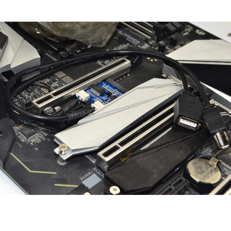 M.2 KEY A+E expansion dual port usb2.0 expansion card M2 WIFI to dual USB Compatible with tinker board 2/2s and tinker R