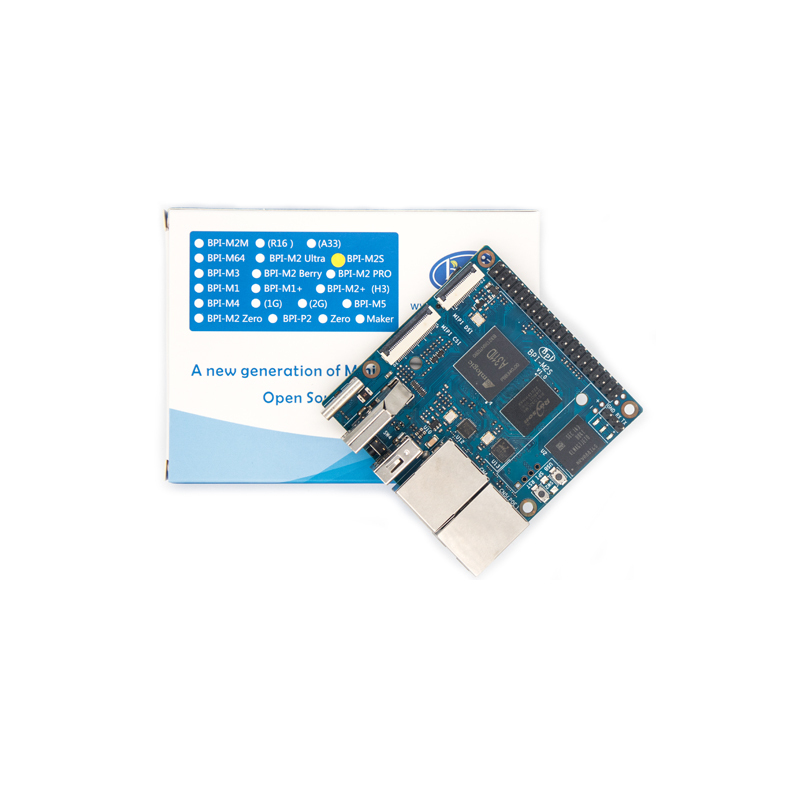 BPI-M2S, Amlogic A311D/S922x, 2 Gigabit/ POE, 4GB RAM 16GB eMMC For TV BOX , AI