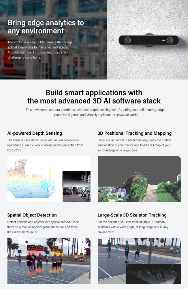 Object Detection Zed Camera Ros StereoLabs: ZED 2i Stereo Camera