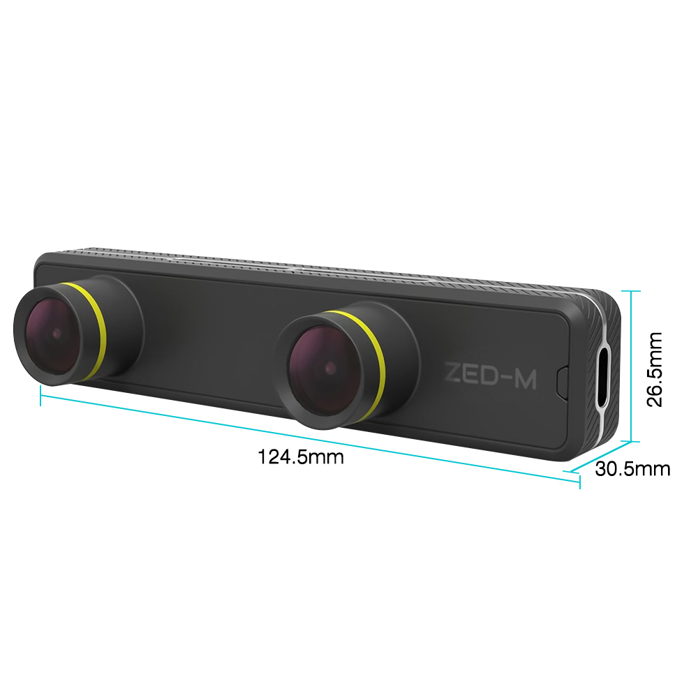 STEREO ZED Mini Camera Stereo-IMU 3D Depth Sensor for AI Edge Computing, Self-Driving Car Control, Mobile Mapping