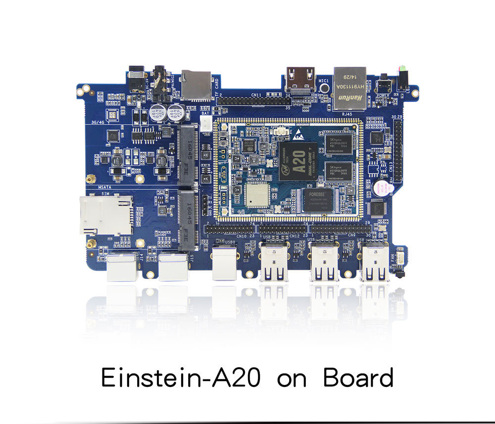 CubieAIO A20 Board open source All In One Mini embedded computer Android Linux UART x4 USB x6 Allwinner A20, ARM DEMO BOARD